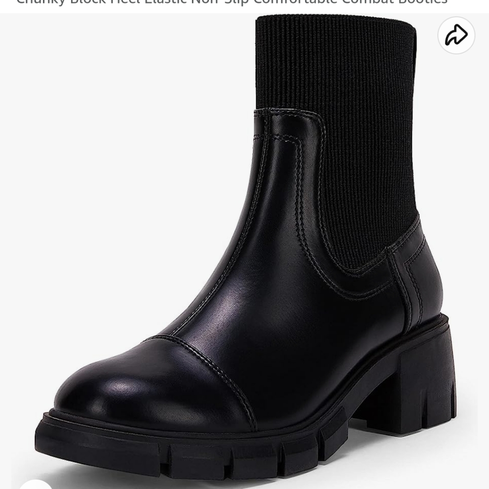 Women Platform Lug Sole Chelsea Ankle Boots